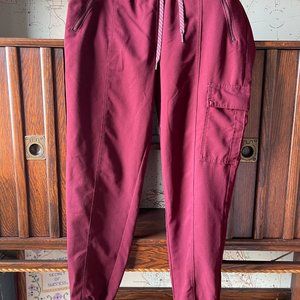 Jaanuu Scrub Pants Heather Wine Medium Jogger